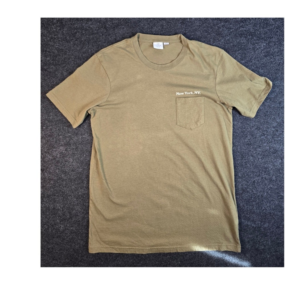 Cotton On T-Bar New York NY Olive Pocket Tee Women's/Unisex Medium